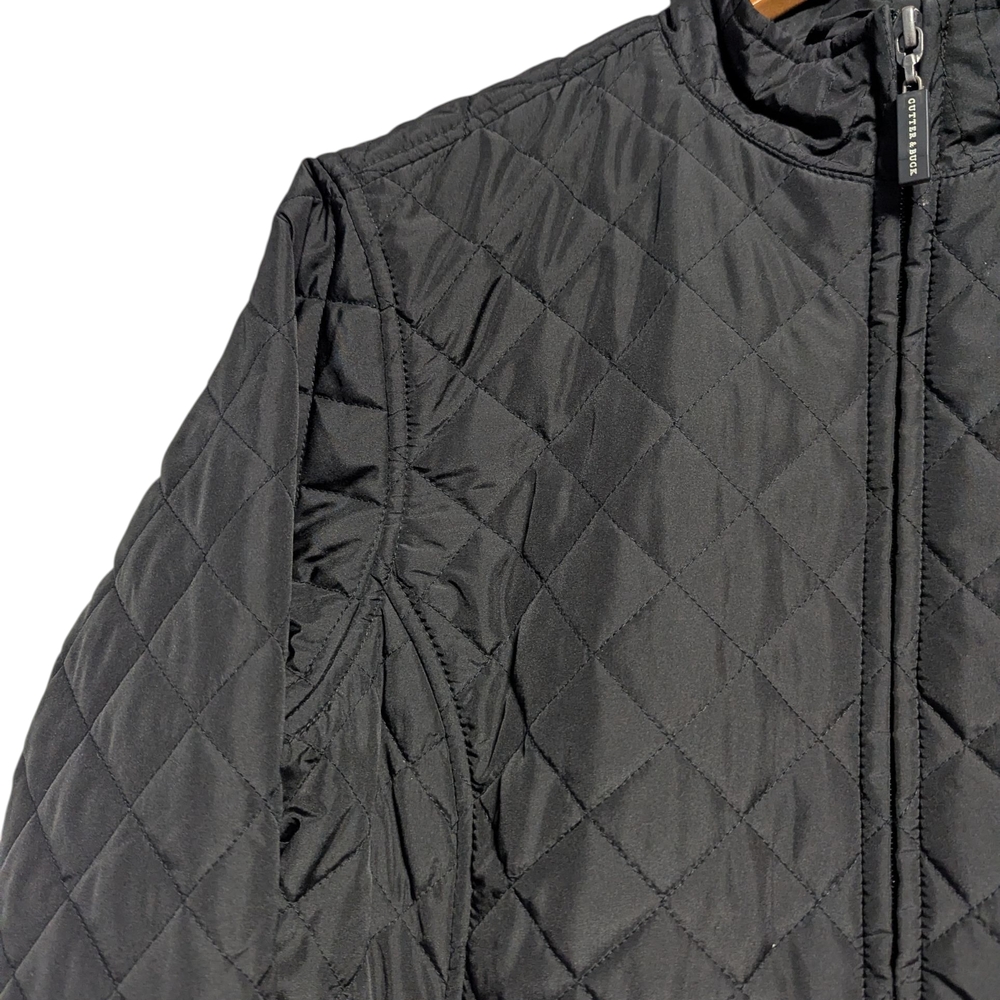 Women's Cutter & Buck Black Washington State Cougars Charter Full-Zip Size Mediu - Picture 9 of 12